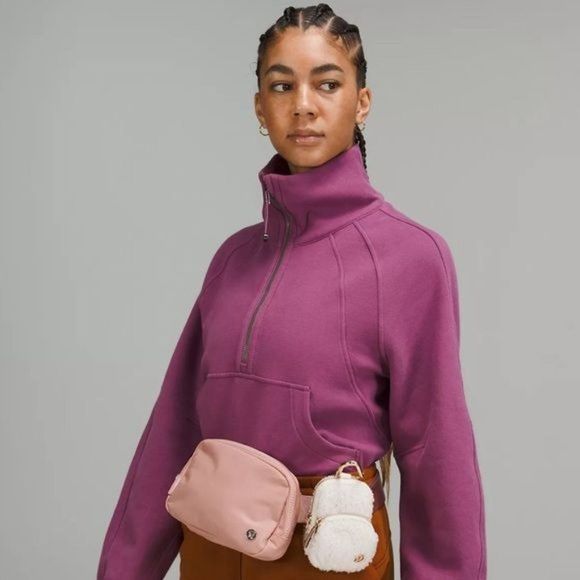 Lululemon Nano Clip On Backpack White Fleece Nwt - Picture 5 of 5